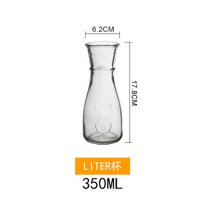 Taza de vidrio transparente creativa irregular en forma especial taza de jugo internet celebridad té de la leche postre bebida fría taza batido taza