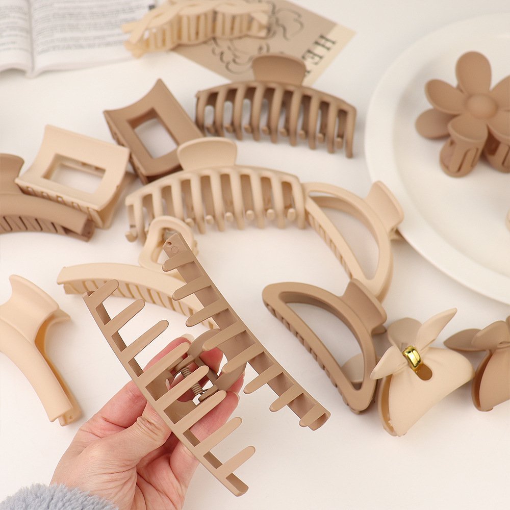 Clip de pelo de baño updo transfronterizo Cabeza trasera clip de pelo grande clip de pelo fijo temperamento clip de pelo clip de tiburón celebridad de Internet