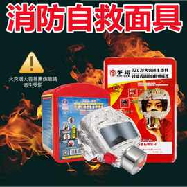 家庭专用防烟面具防毒面罩火灾消防自救呼吸器防烟逃生应急装备