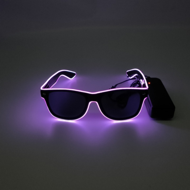 Fábrica directa fiesta gafas luminosas bar espectáculo gafas luminosas props cool led rescate fluorescente
