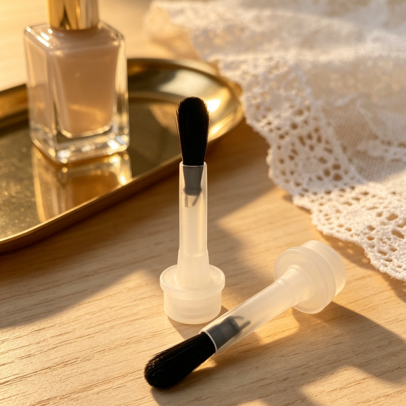 9.6*22mm Nail Polish Bottle Brush Head, Matte Handle Black Bristle Nail Polish Brush, Factory Direct Supply Wholesale Nylon Bristle 9.6*22mm Nail Polish Bottle Brush Head, Matte Handle Black Bristle Nail Polish Brush, Factory Direct Supply Wholesale Nylon Bristle