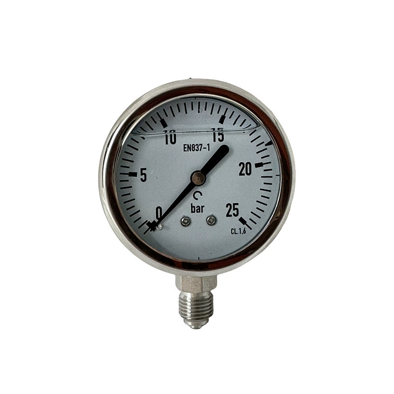 Трансграничный спот 63 мм Наполненный маслом манометр давления из нержавеющей стали