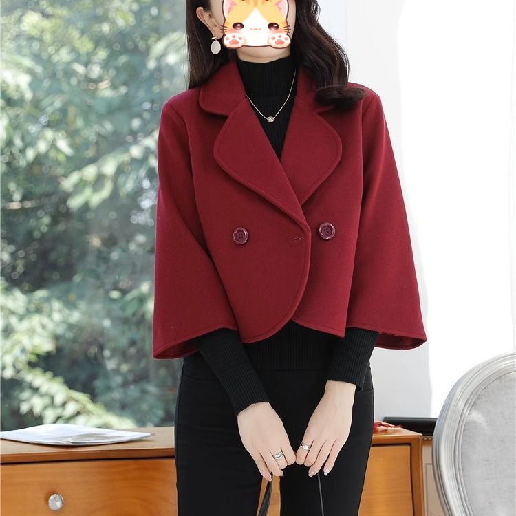 新款小西装短款外套女洋气2025春秋季韩版百搭小个子显瘦毛呢上衣|undefined