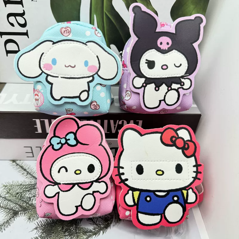 Мини-кошелёк с подвеской в виде наушников Kuromi и My Melody для мелочи и ключей