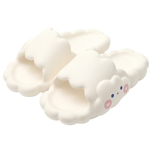Cloud Slippers for Women - Summer Indoor Home Thick Sole Sleep Slippers with Comfortable Feel, Cute, Silent, Non-Slip, Wearable Outdoors
