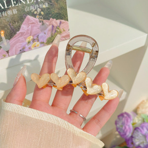 Gran clip de tiburón esmerilado acrílico simple horquilla tocado volumen gran horquilla de alto grado accesorios para el cabello al por mayor