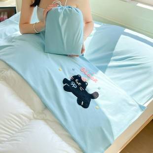 2025 New 40-Count Pure Cotton Solid Color Towel Embroidered Sleeping Bag