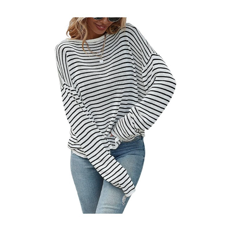 Вязаный свитер с длинным рукавом, европейский стиль, backless, оверсайз, свободный крой
