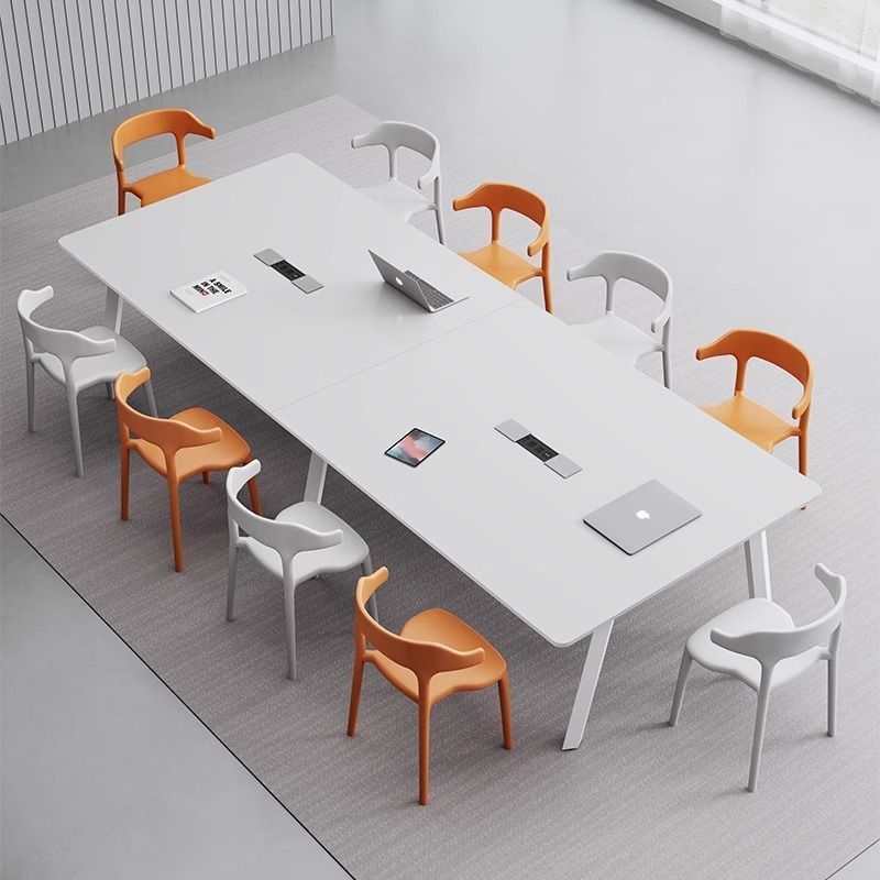 Conference Long Table Simple Modern Conference Room Table and Chair Combination Small Negotiation Training Table Library Reading Desk