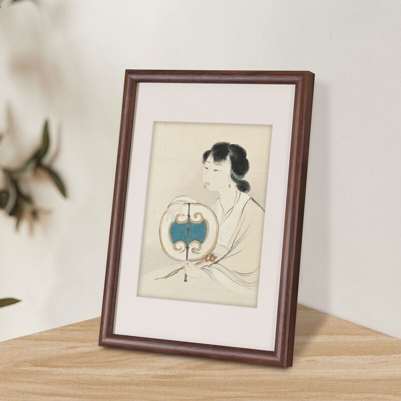 New solid wood frame with rounded corners and right angles, suitable for hanging on the wall, A4 size, for displaying framed artwork, puzzles, posters, and high-quality calligraphy pieces