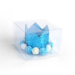 批發兒童生日帽子閃亮花朵皇冠帽寶寶周歲生日派對裝飾金數字可選