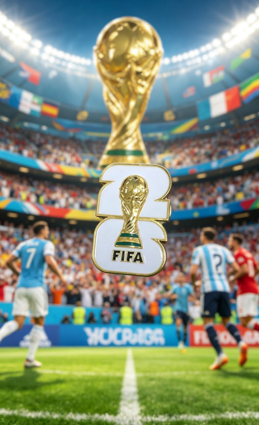 2026 Estados Unidos, Canadá, México, broche de la Copa del Mundo, aleación de goteo de aceite, recuerdos, actividades deportivas, accesorios, mochila