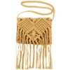 Straw beach shoulder bag for leisure