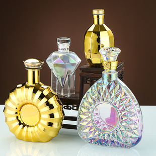 ���������ƿ750ml��ƿ�ӽ�ɫ�Ųʼt��ƿ��ʿ��XO���m�ذ׾�ƿ