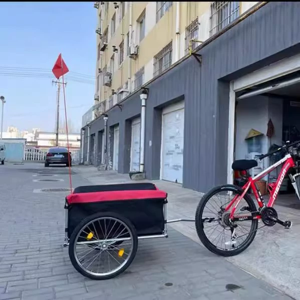 Задний грузовой прицеп для езды на велосипеде на открытом воздухе для уличных ларей, домашних путешествий, мобильный портативный, удобный для хранения небольшой прицеп.
