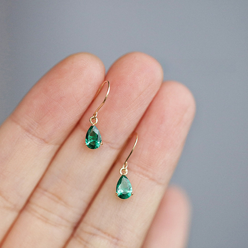 Tropfen Ohrstecker Für Damen Modischer Luxus Echtschmuck_voghion.com