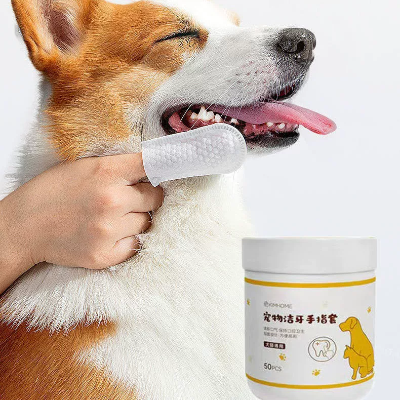 Одноразовая чистка зубов для домашних животных Finger Set щетка для ухода за полостью рта зубной камень кошка собака Finger Set оптовая продажа с фабрики