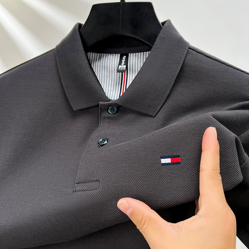 Summer cotton elite short sleeve T-shirt, polo, 100% cotton
