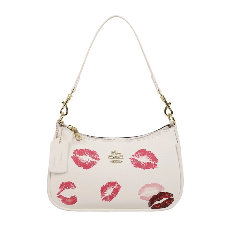 25 Koujia Ole nuevo bolso para axilas Coah, hombro, limón, naranja, corte, bolso de medio mes con estampado de frutas