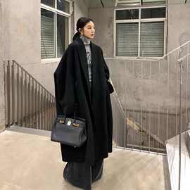 2025年新款 时尚优雅气质显瘦保暖百搭修身保暖冬季 超长毛呢大衣