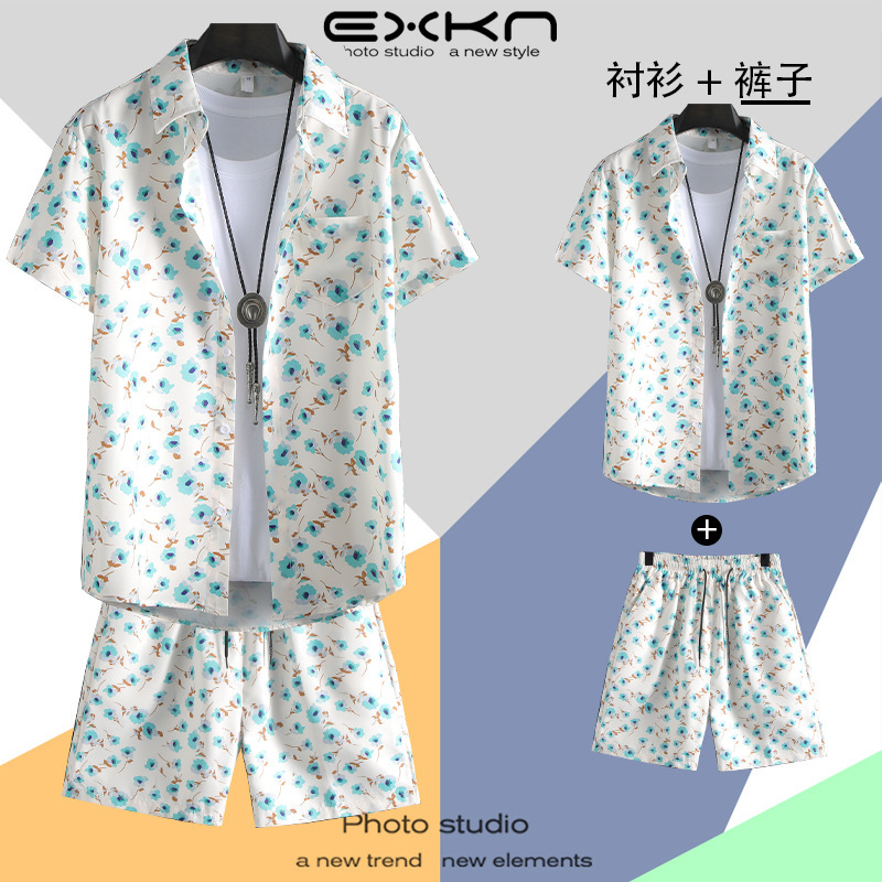 C119 화이트 [슈트] (셔츠+반바지)