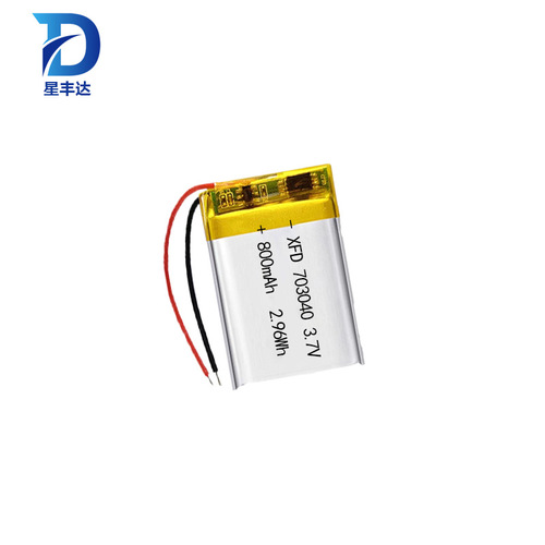 703040 polymer lithium battery 800mAh shoulder and neck massager voice recorder digital camera 3.7V battery