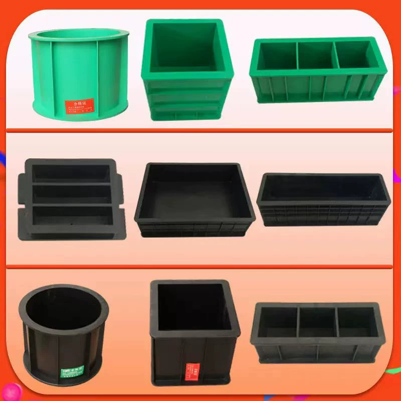 Форма для испытания бетона, пластиковая форма для испытания раствора, водонепроницаемая форма для испытания блоков 150, форма для испытания блоков 100, тройная форма 70,7 для определения прочности на сжатие, съемная.