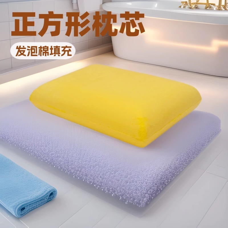 卸売夏の低反発枕 PU 発泡スポンジ記憶枕コア夏冷却彫刻された低反発枕コア|undefined