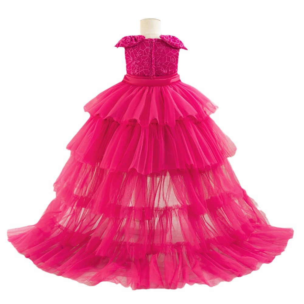 Nuevos vestidos de princesa niñas de cola, vestidos de niños, vestidos de niños, vestidos de anfitriones de piano