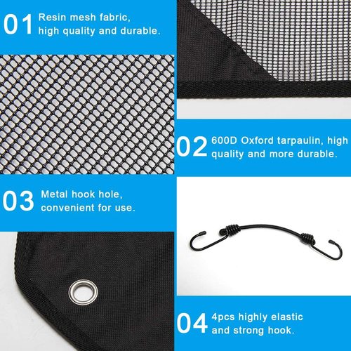 Cross-border Outdoor Air Conditioner Cover, Black Thickened Breathable Mesh Net for Cooling Fans—In Stock, Wholesale Air Conditioner Protective Covers