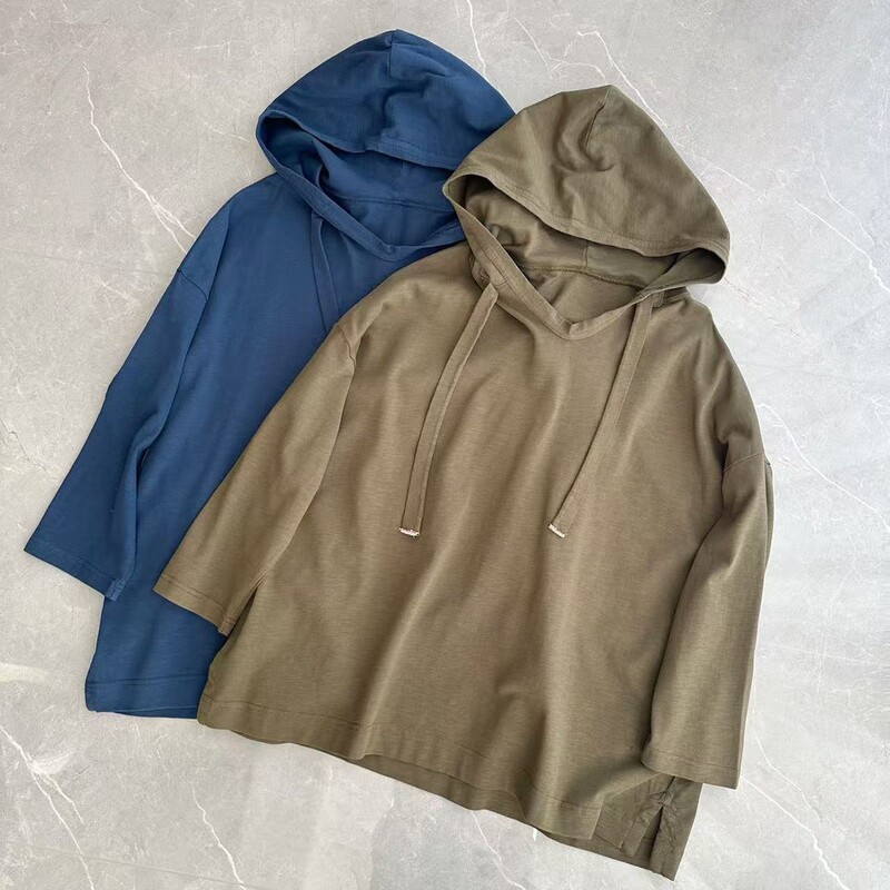 Hooded Long-Sleeved Sweatshirt Retro Hong Kong Style Loose Non-Balling American Hooded Thin Autumn and Winter