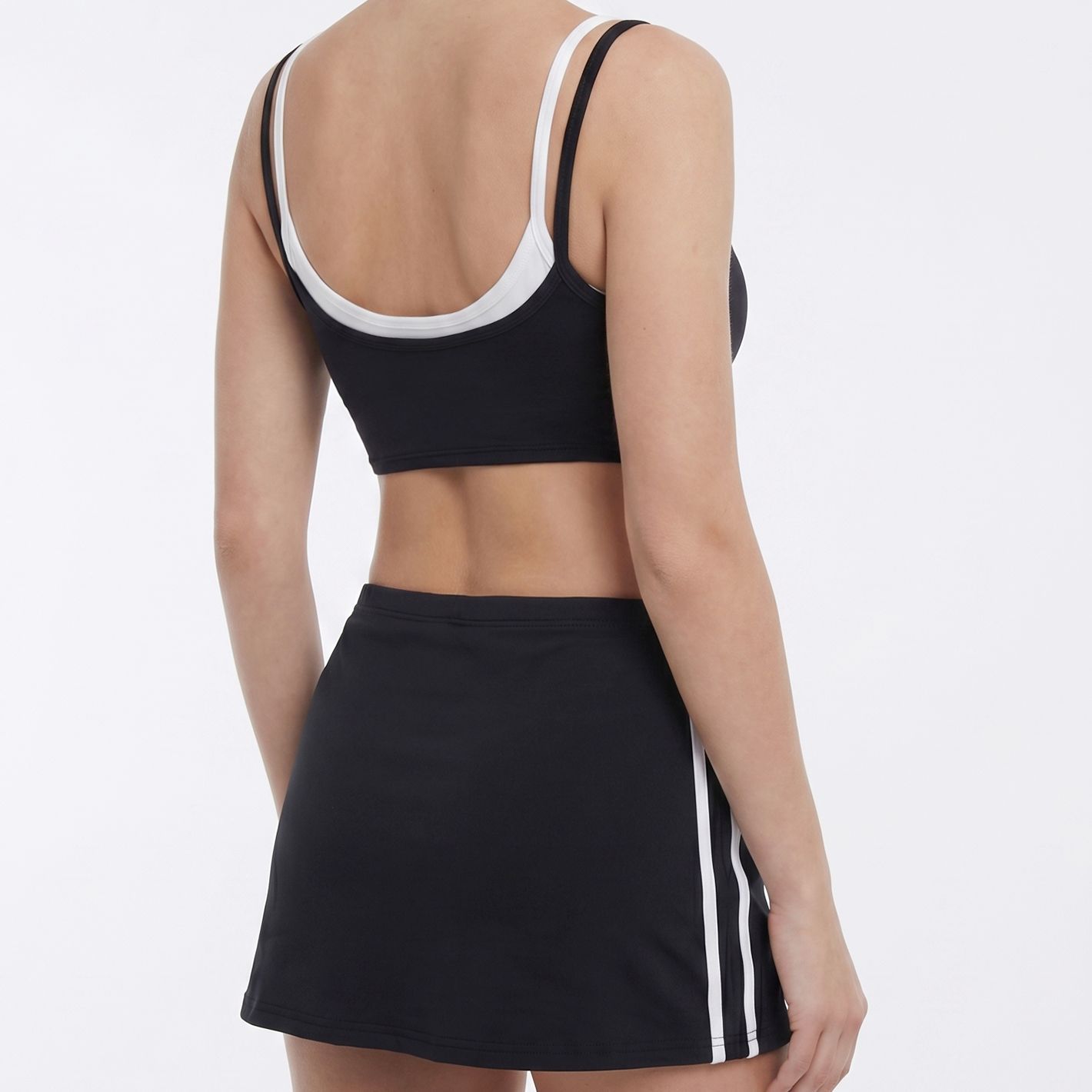 ropa interior deportiva al aire libre ropa de yoga anti-fuerte vestido corto chaleco con cojín de pecho bra de fitness conjunto de pantalones cortos