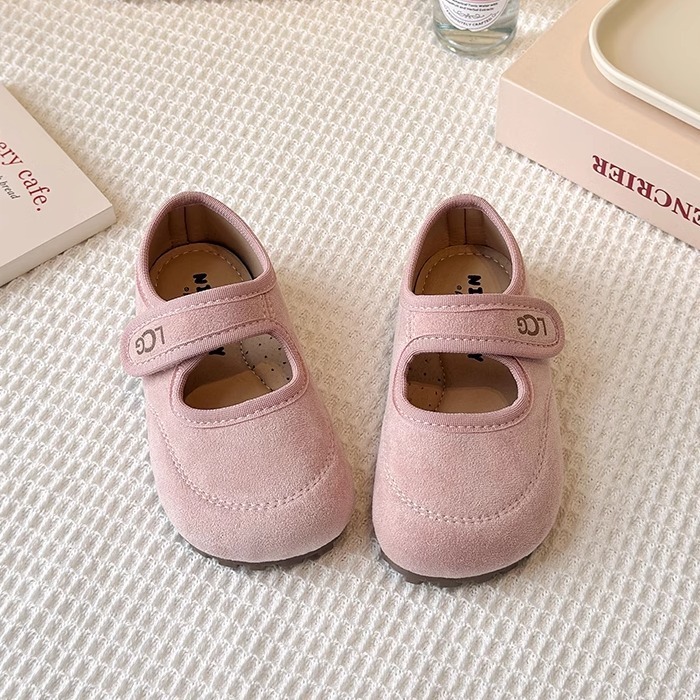 French Retro Girls' Sweet Puff Shoes, Spring & Fall Girls' Mary Jane Leather Shoes, Baby Girls' Round-Toe Soft-Soled Versatile Shoes