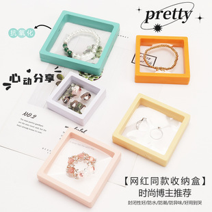 PE film suspension box anti-oxidation jewelry box earrings necklace jewelry box bracelet nail art display storage box