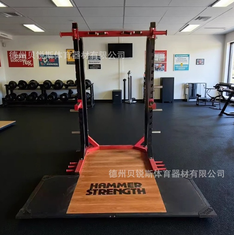 Commercial Wooden Squat Deadlift Weightlifting Platform Gym Training Rubber Mat Shockproof Silent Cushioning Weightlifting Platform Manufacturer