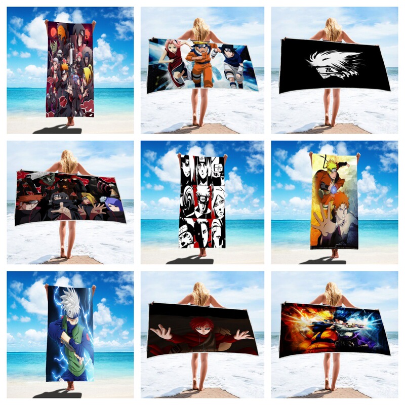 Beach Towel Naruto Series Polyester Bath Towel Direct from Manufacturer Beach Travel Towel Dropshipping