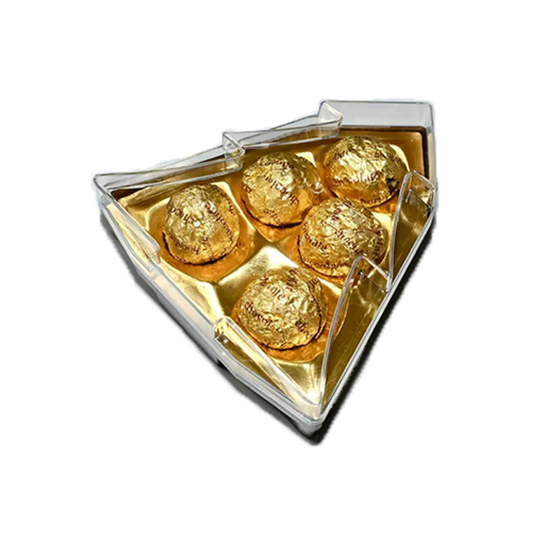 5 árbol de Navidad caja de plástico chocolate Jinsha bola dulces caja de regalo de boda caja de plástico transparente