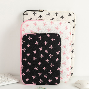 Bowknot iPad Sleeve Bag, Laptop Bag, Clutch Bag, Tablet Apple Laptop Bag, Fresh and Sweet Style