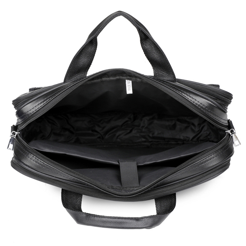 Maletín de negocios Bolso para computadora portátil de 15,6 pulgadas para hombres Cartera de negocios de documentos de gran capacidad Kit