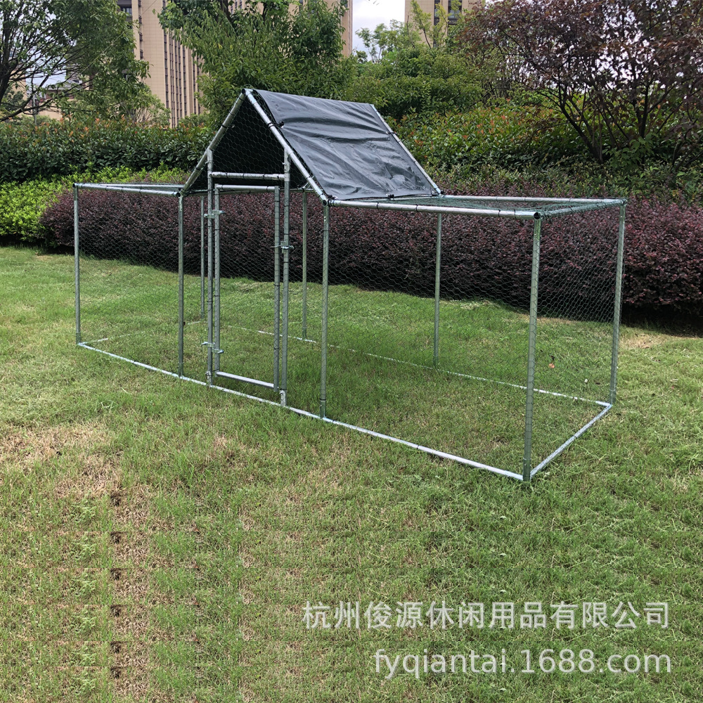 新款家用养鸡棚鸡舍 户外钢管搭建养殖鸡笼 家禽养殖棚 宠物笼子-阿里巴巴