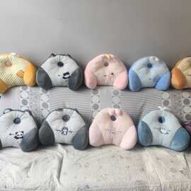 冰豆豆办公室护腰腰靠毛绒玩具靠垫上班腰枕座椅公仔午抱枕