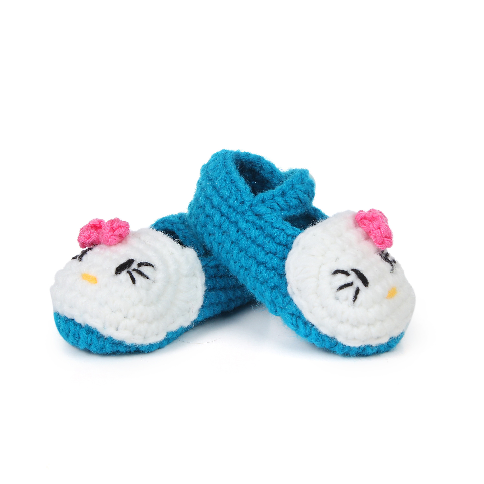 하늘색 신발 + 고양이 머리