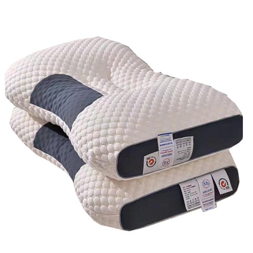 Pillow core, household cervical vertebra protection, sleep aid, anti-snoring, single pair, knitted cotton massage pillow