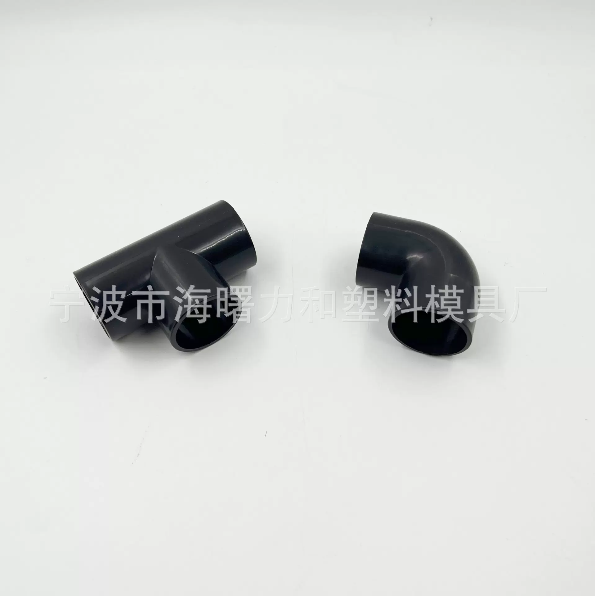 公共卫生间黑色圆管连接件卫生间隔断配件固定三通弯头五金配件