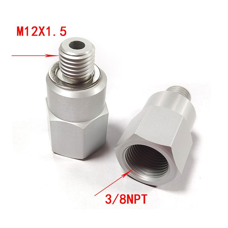Venta directa de fábrica de automóviles M12X1.5 a 3/8NPT rosca adecuada para el adaptador de temperatura de agua de refrigeración ls de aluminio