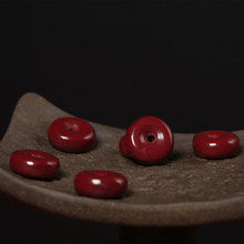 朱砂面包圈紫金砂5*13mm左右吊坠手链配件手机链钥匙扣挂件饰品