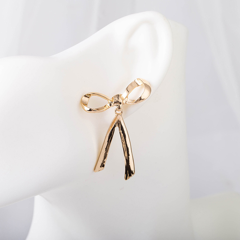 Bow Knot S925 Silver Needle Earrings display picture 10