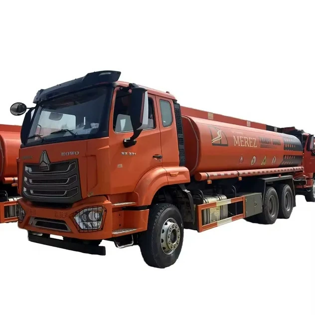 SINOTRUK Howo задняя двухосная 25 кубических цистерна для масла 6*4 бензовоз для перевозки средней бензин и дизель