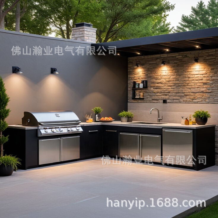 Courtyard Villa Outdoor Garden Kitchen Gas Grill Workstation Outdoor Cabinet Multi-Functional Integrated Foreign Trade Factory Courtyard Villa Outdoor Garden Kitchen Gas Grill Workstation Outdoor Cabinet Multi-Functional Integrated Foreign Trade Factory