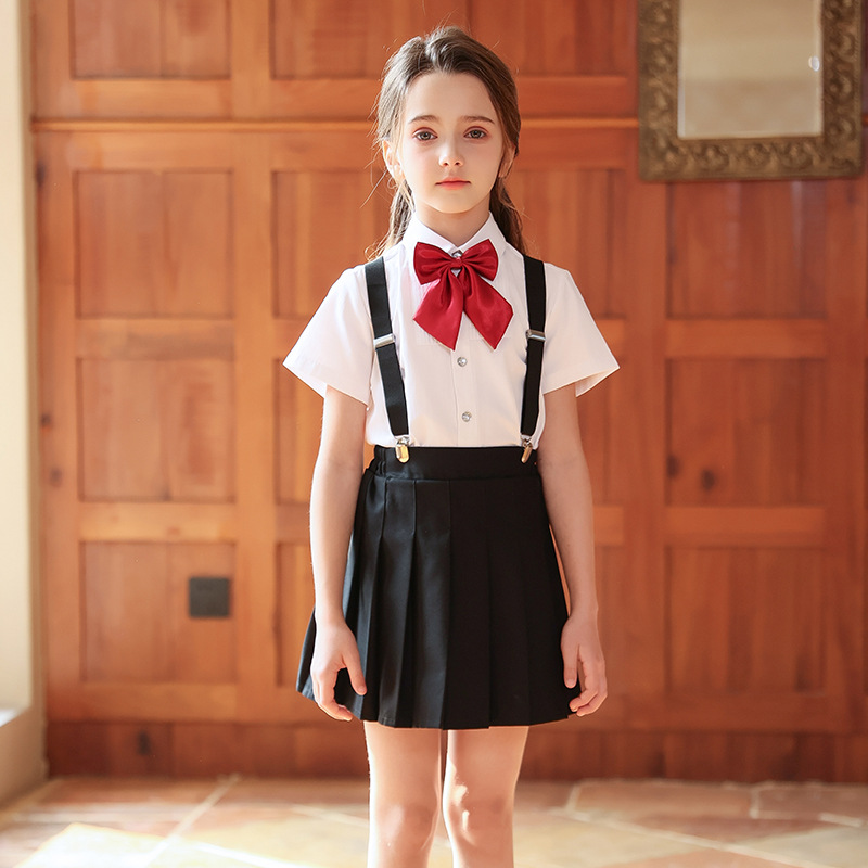 Trajes de coro para niños, trajes de actuación, vestidos de estilo británico para escuelas primarias y secundarias, trajes de actuación para niños y niñas, trajes de babero